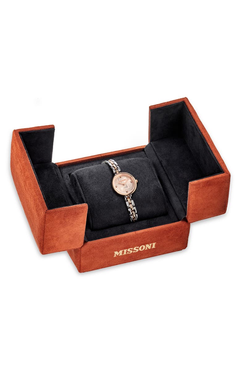 Missoni Two-Tone Bracelet Watch, 25mm, Alternate, color, Two Tone