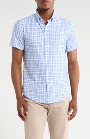 DENIM AND FLOWER Plaid Print Button-Down Shirt