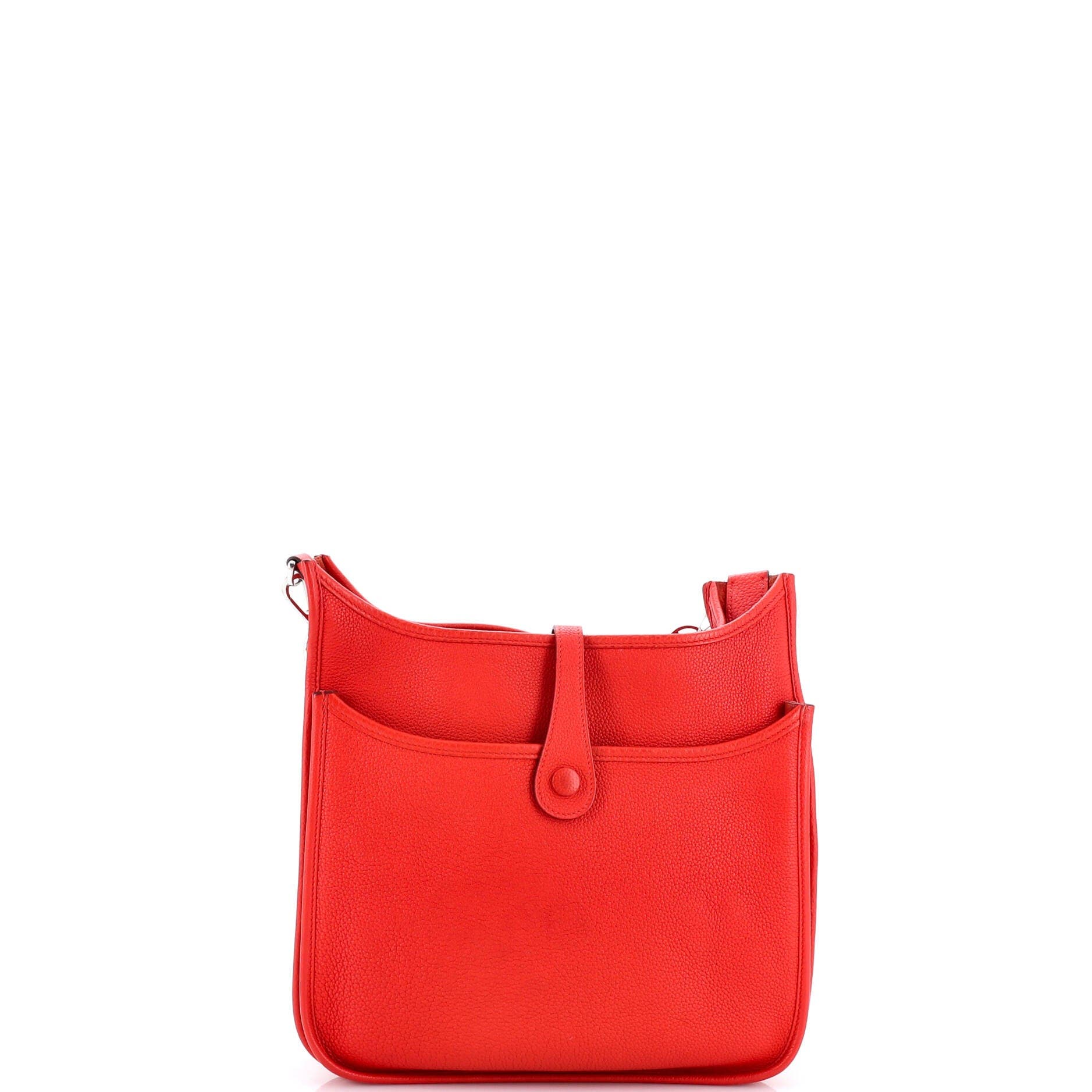 Pre-Owned Hermes Evelyne Bag Gen III Clemence PM, Alternate, color, Rouge De Coeur