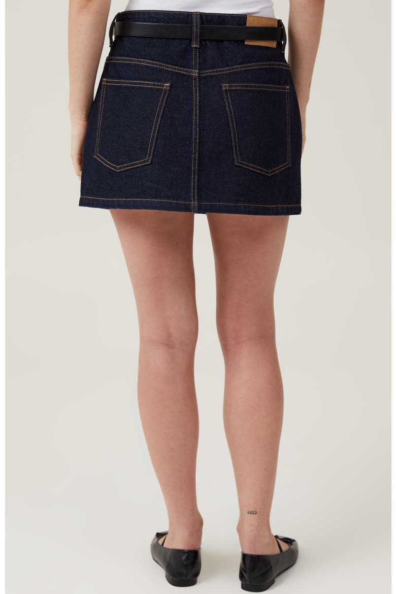 Women's Denim Mini Skirt, Alternate, color, INDIGO