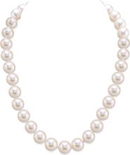 The Pearl Source 10.5-11.5mm White Freshwater Pearl Necklace - Premier AAAA Quality
