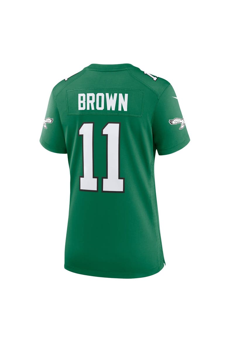 Women's Nike A.J. Brown Kelly Green Philadelphia Eagles Player Jersey, Alternate, color, Kelly Green