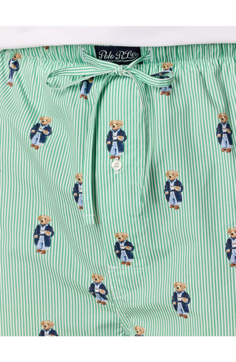 Polo Ralph Lauren Big & Tall Morning Bear Printed Lounge Shorts, Alternate, color, Green