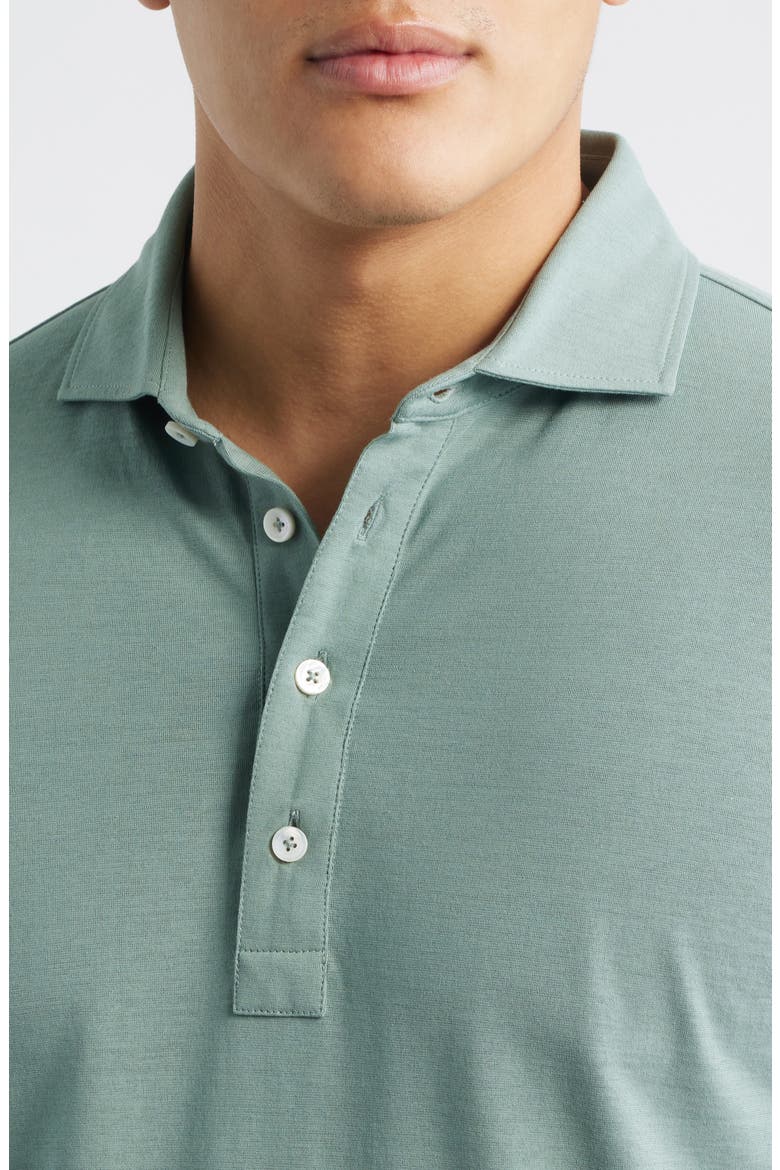 Crown Crafted Cool Long Sleeve Polo, Alternate, color, WILLOW