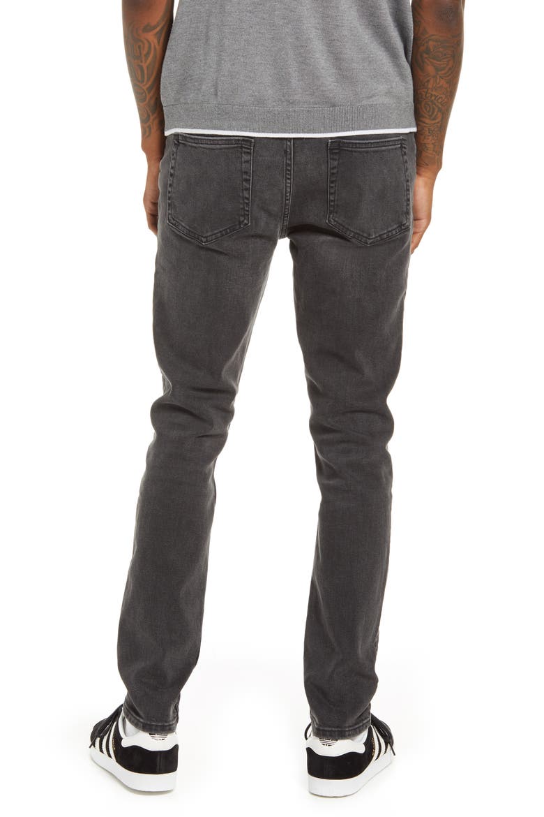 Tyler Stretch Skinny Jeans, Alternate, color, WASHED BLACK