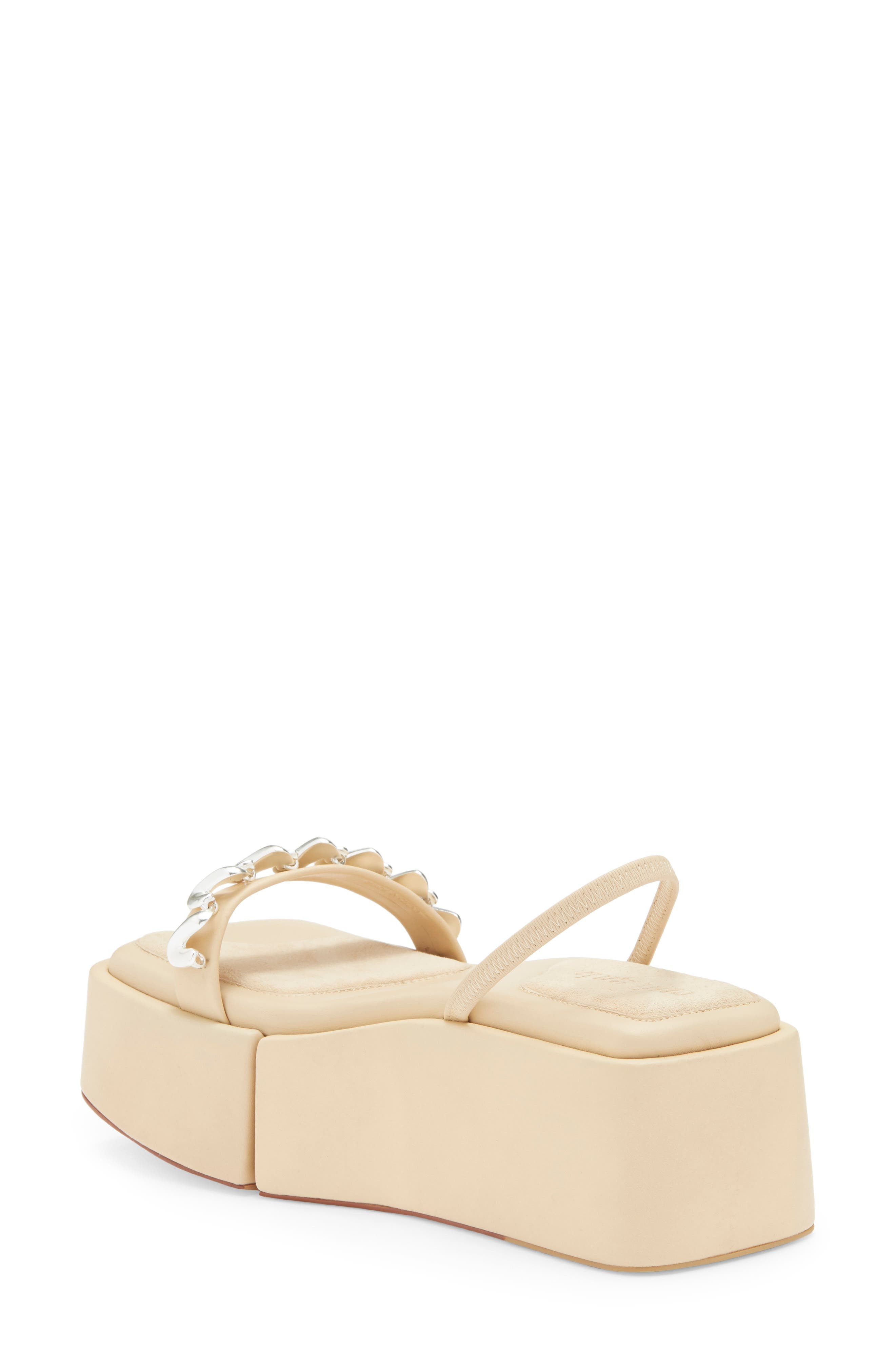 Cult Gaia Onyx Slingback Platform Sandal, Alternate, color, 