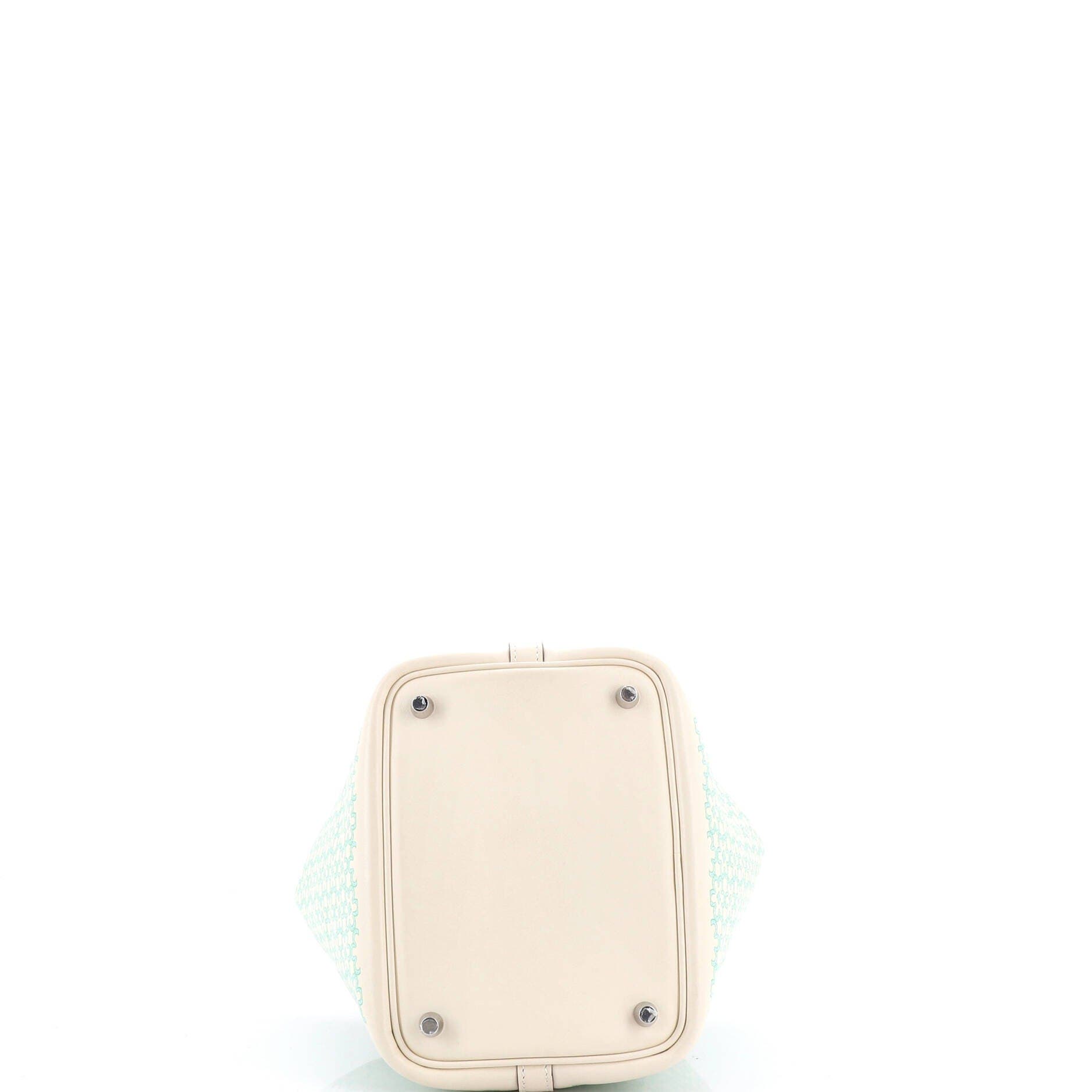 Pre-Owned Hermes Picotin Lock Bag Lucky Daisy Printed Swift PM, Alternate, color, 