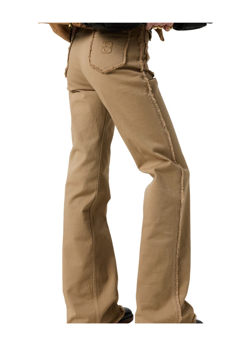 GERARD DAREL Anna Frayed Edge Jeans, Alternate, color, Sand