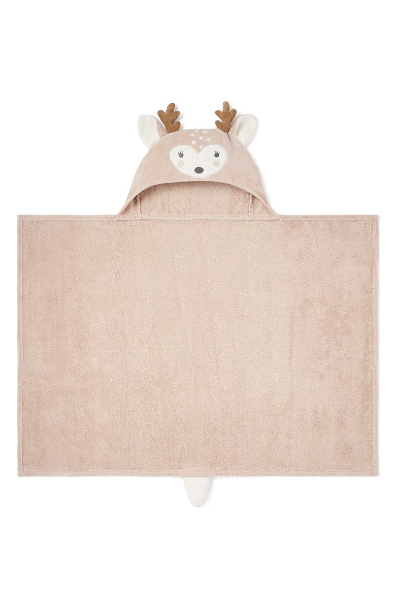 Elegant Baby Terry Velour Hooded Fawn Towel, Main, color, Taupe