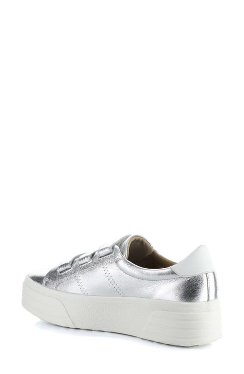 Bos. & Co. Lonnie Platform Sneaker In Prata/white