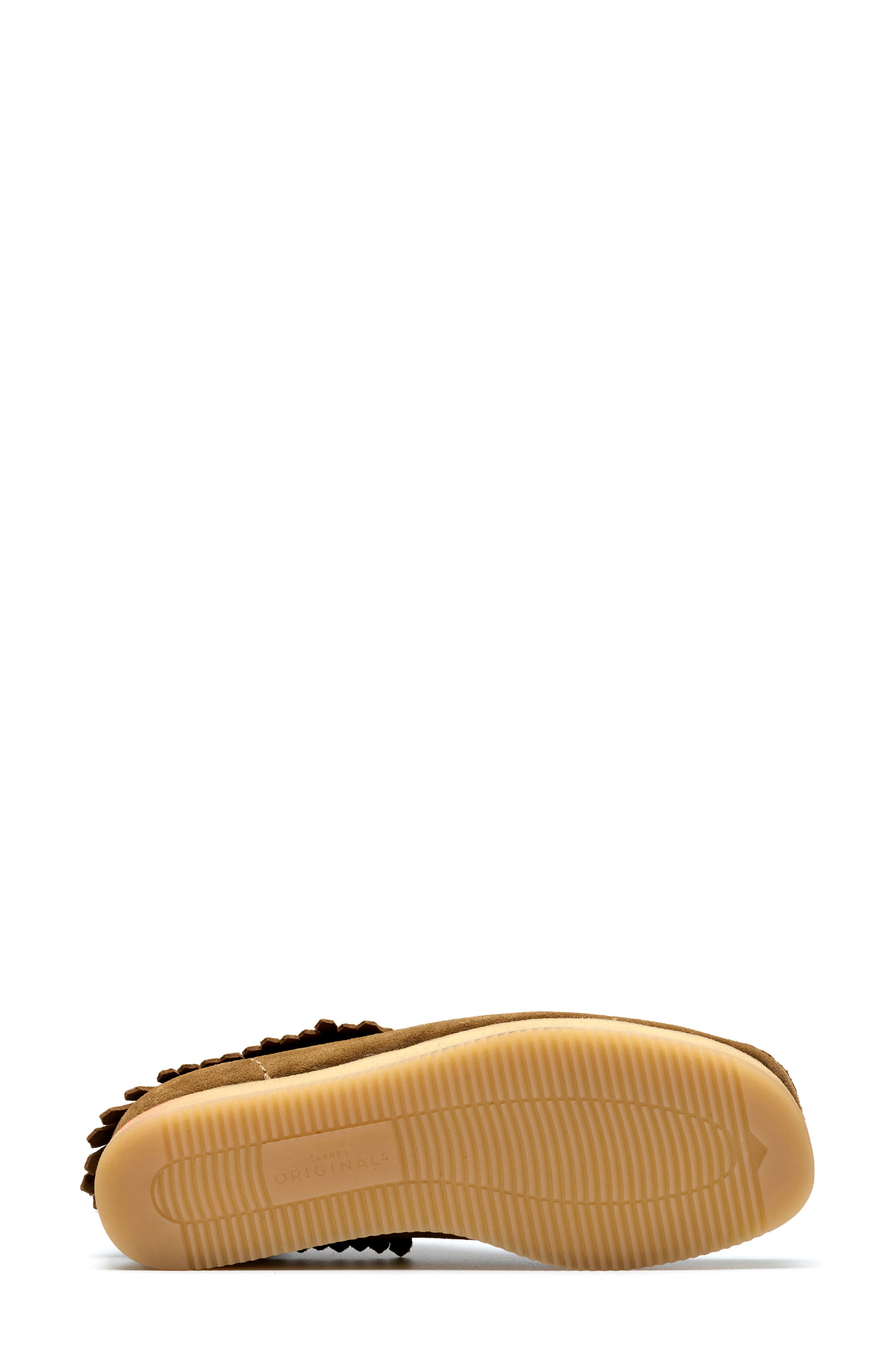 Clarks<sup>®</sup> Originals Fringe Wallabee Chukka, Alternate, color, Light Tan Suede