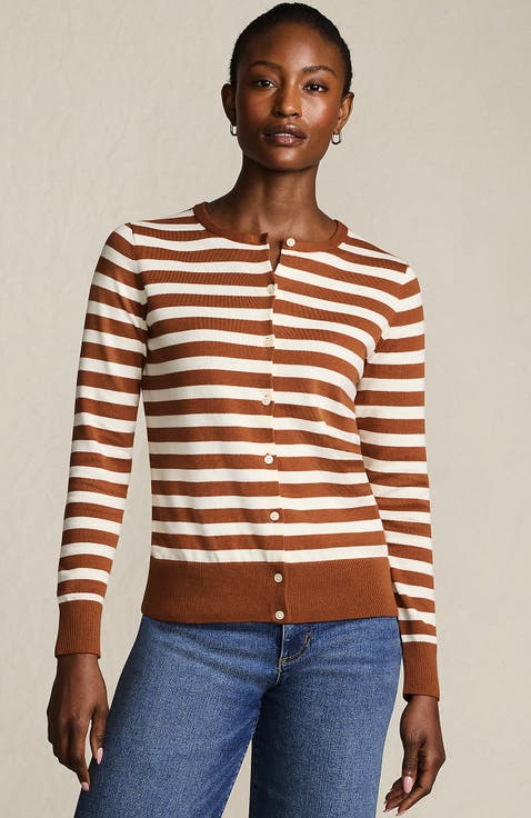 Fine Gauge Cotton Cardigan Sweater