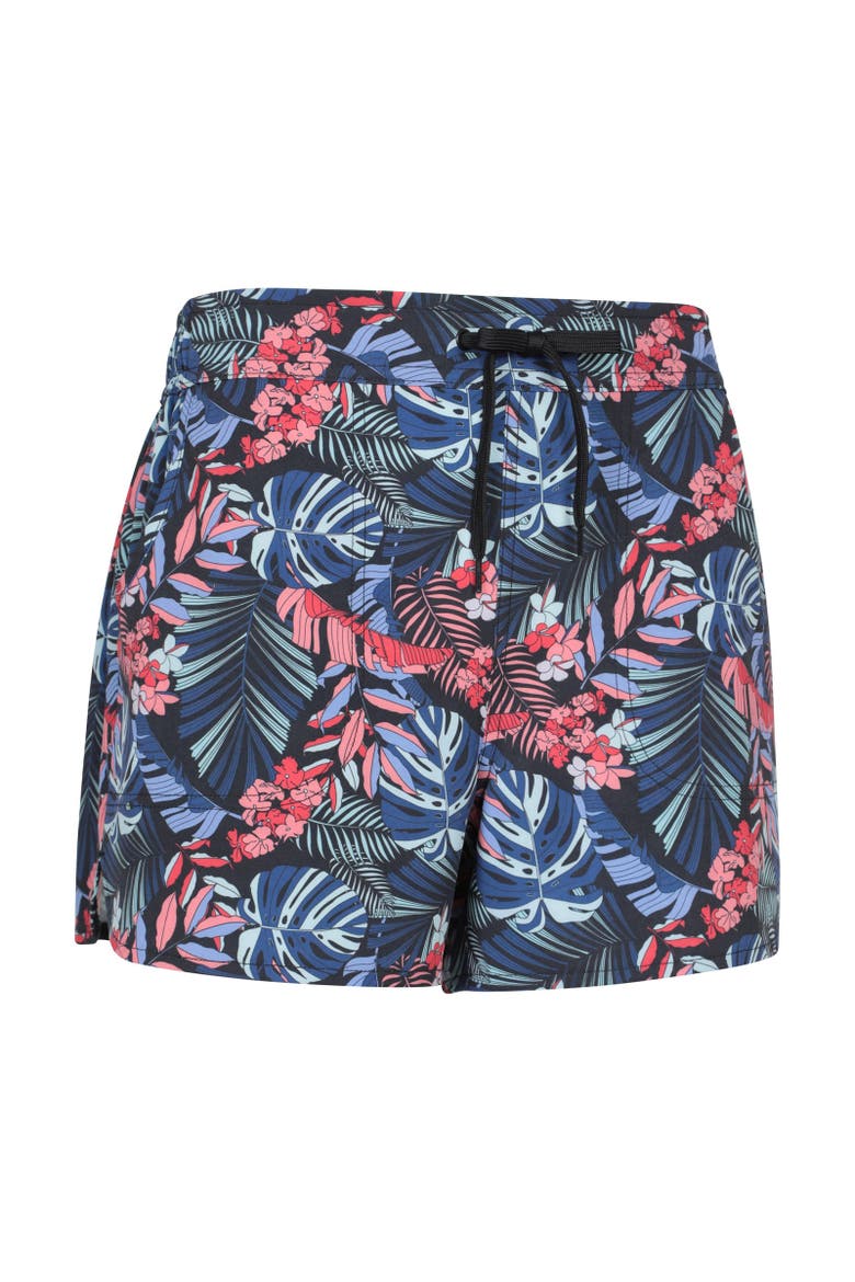 Leaf Print Stretch Boardshorts, Alternate, color, Mixed