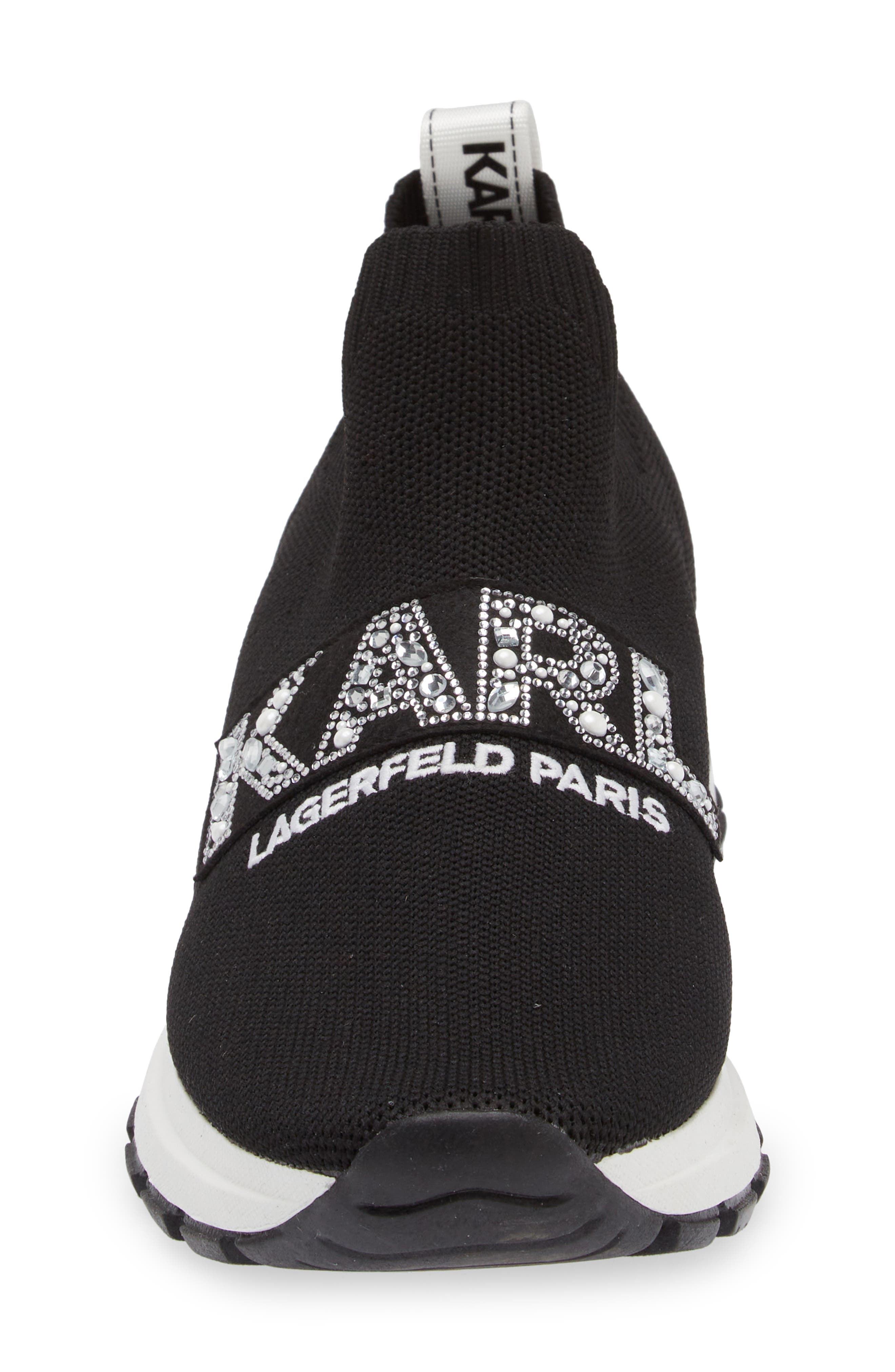 KARL LAGERFELD PARIS Maries Crystal Sneaker, Alternate, color, 