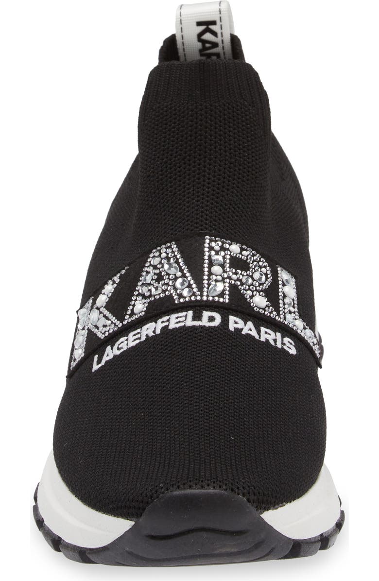 KARL LAGERFELD PARIS Maries Crystal Sneaker, Alternate, color,