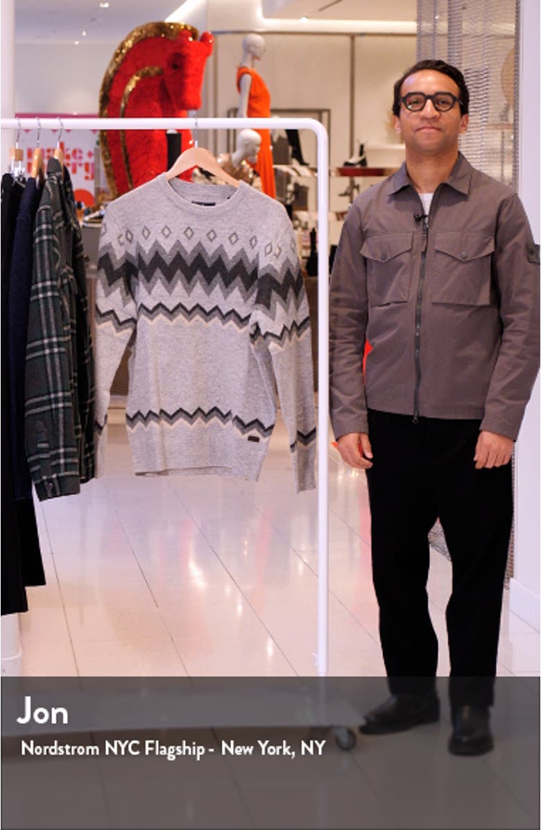 Regis Fair Isle Lambswool Sweater, sales video thumbnail