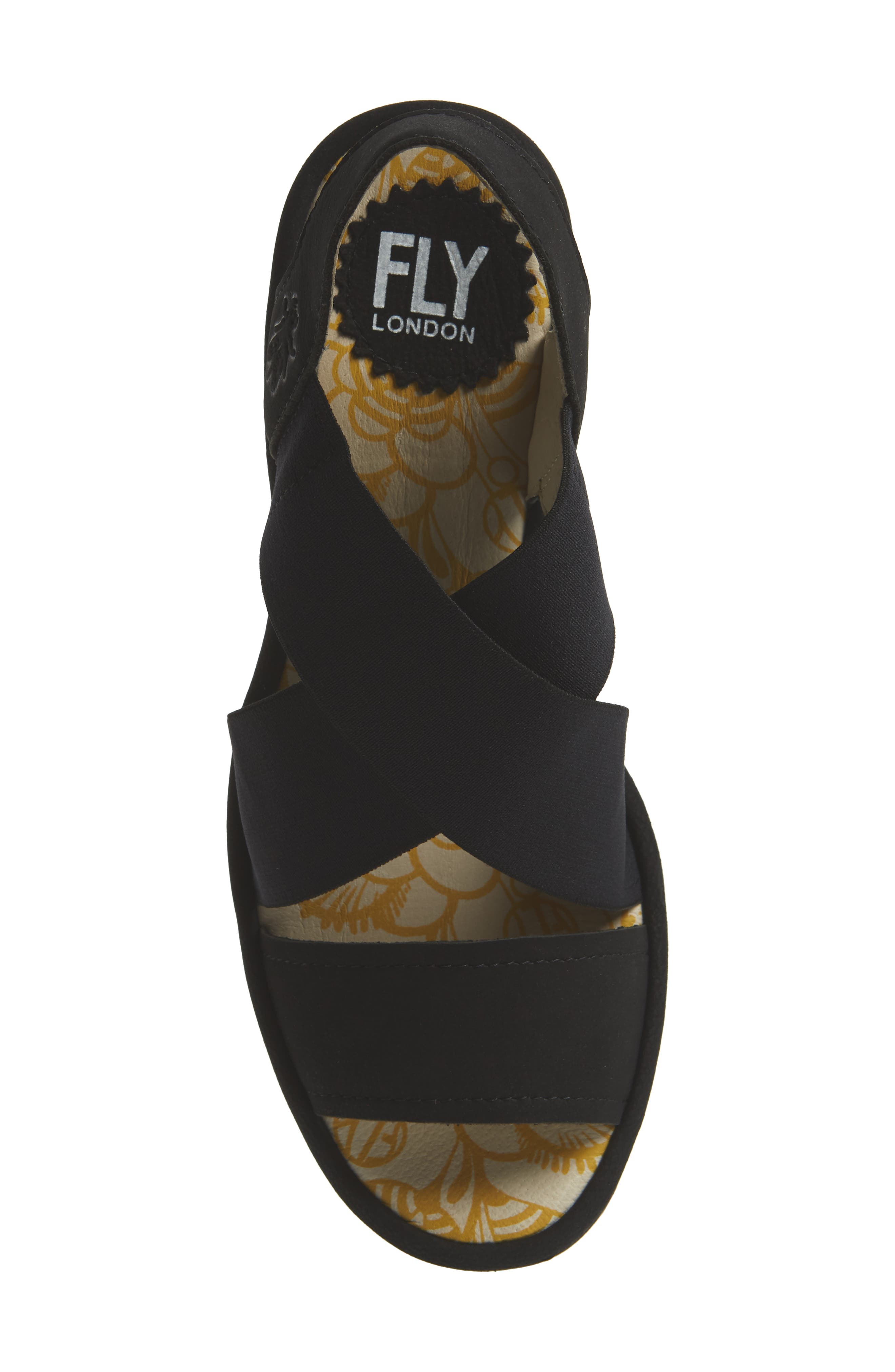 Fly London Yaji Cross Wedge Sandal, Alternate, color, 