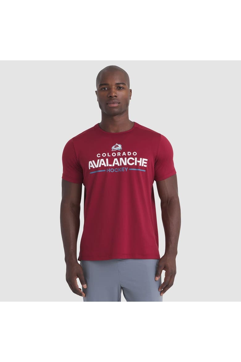 Men's Fanatics Burgundy Colorado Avalanche Authentic Pro Rink Tech T-Shirt, Main, color, Burgundy