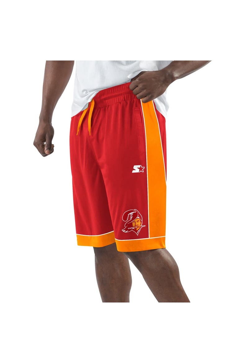 Men's Starter  Red Tampa Bay Buccaneers Fan Favorites Vintage Logo Shorts, Main, color, Red