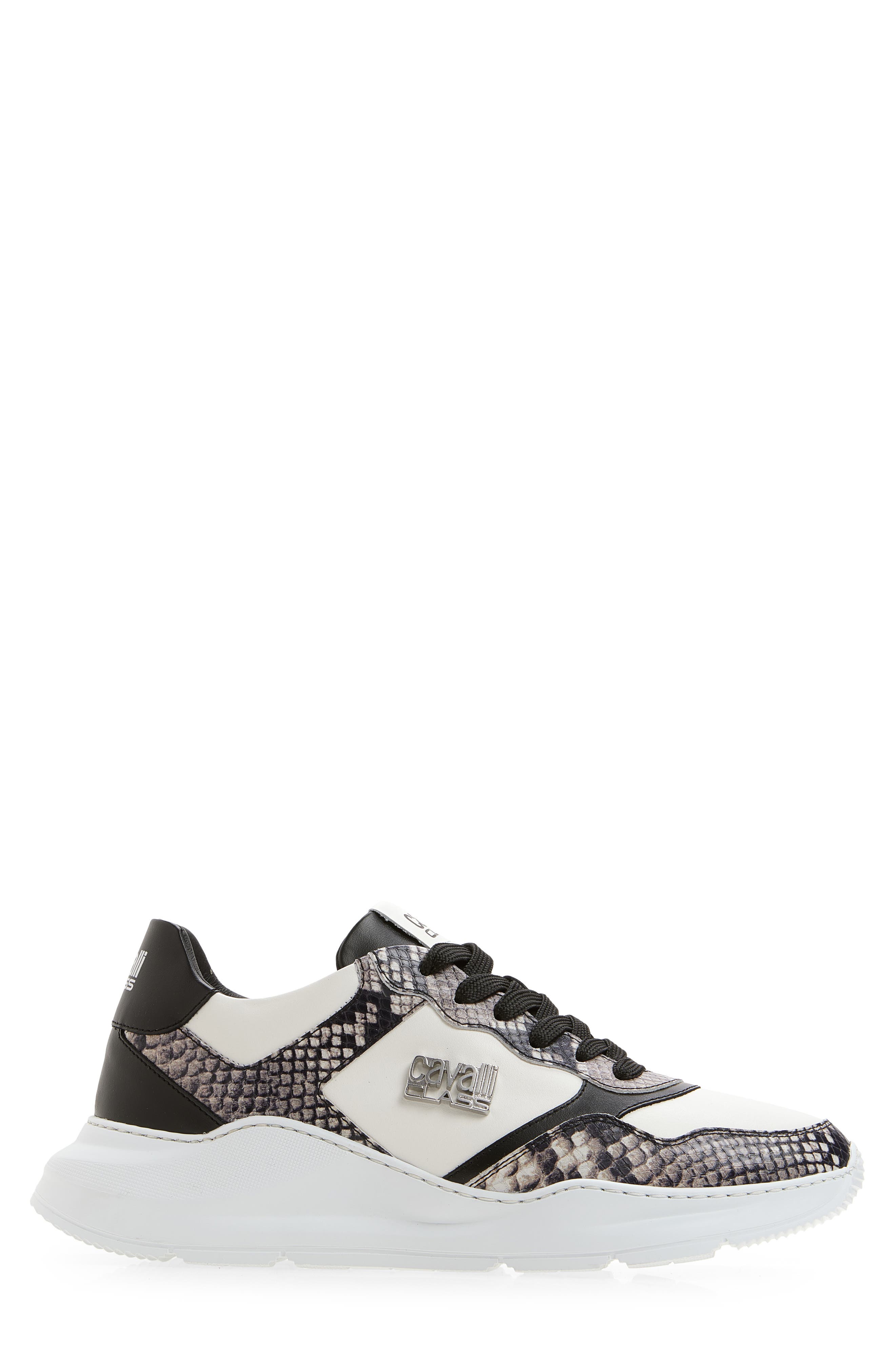 Roberto Cavalli Side Logo Sneaker, Alternate, color, Roccia