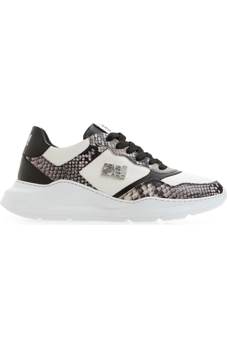 Roberto Cavalli Side Logo Sneaker, Alternate, color, Roccia