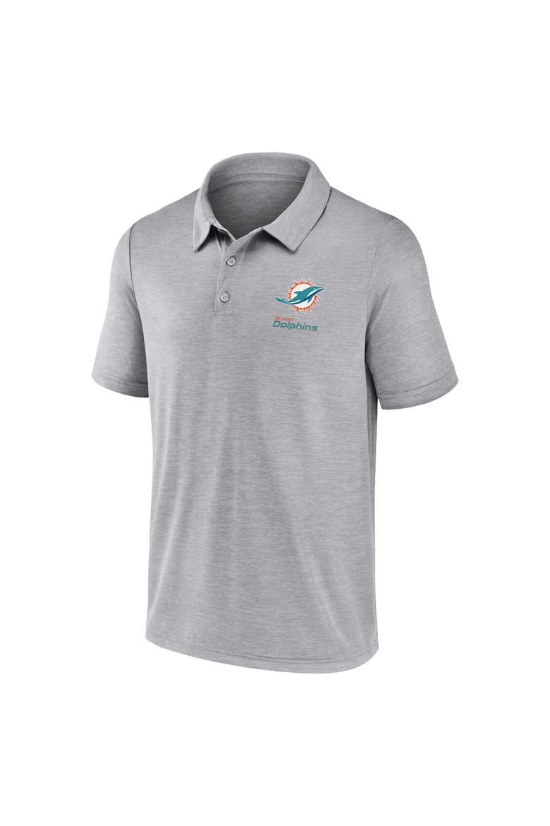 Men's Fanatics Gray Miami Dolphins Making Waves Polo, Alternate, color, Gray