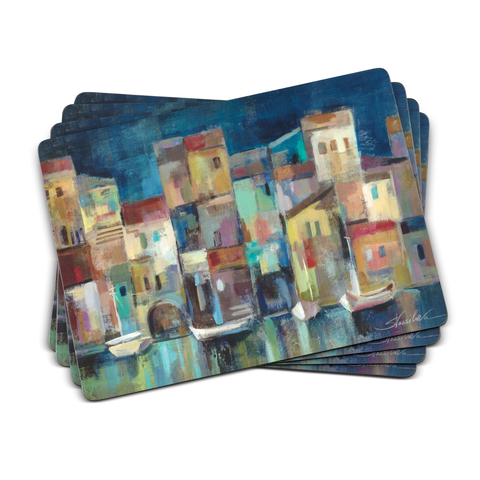 Evening Port Set of 4 Cork Back Placemats