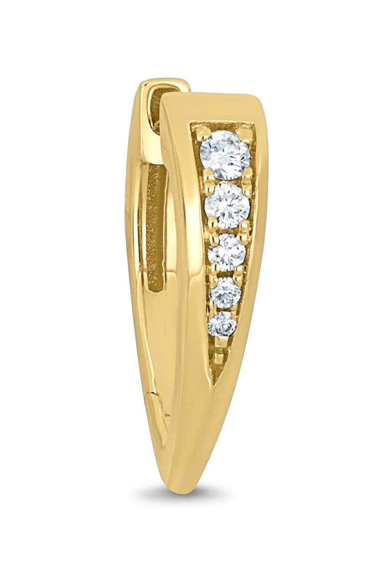 Icon 14k Gold Diamond Hoop Earrings, Alternate, color, 18KY