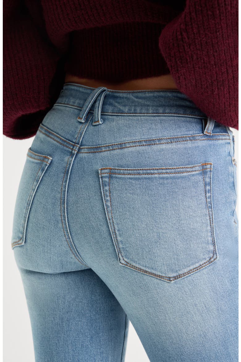 Good Legs High Waist Flare Jeans, Alternate, color, INDIGO