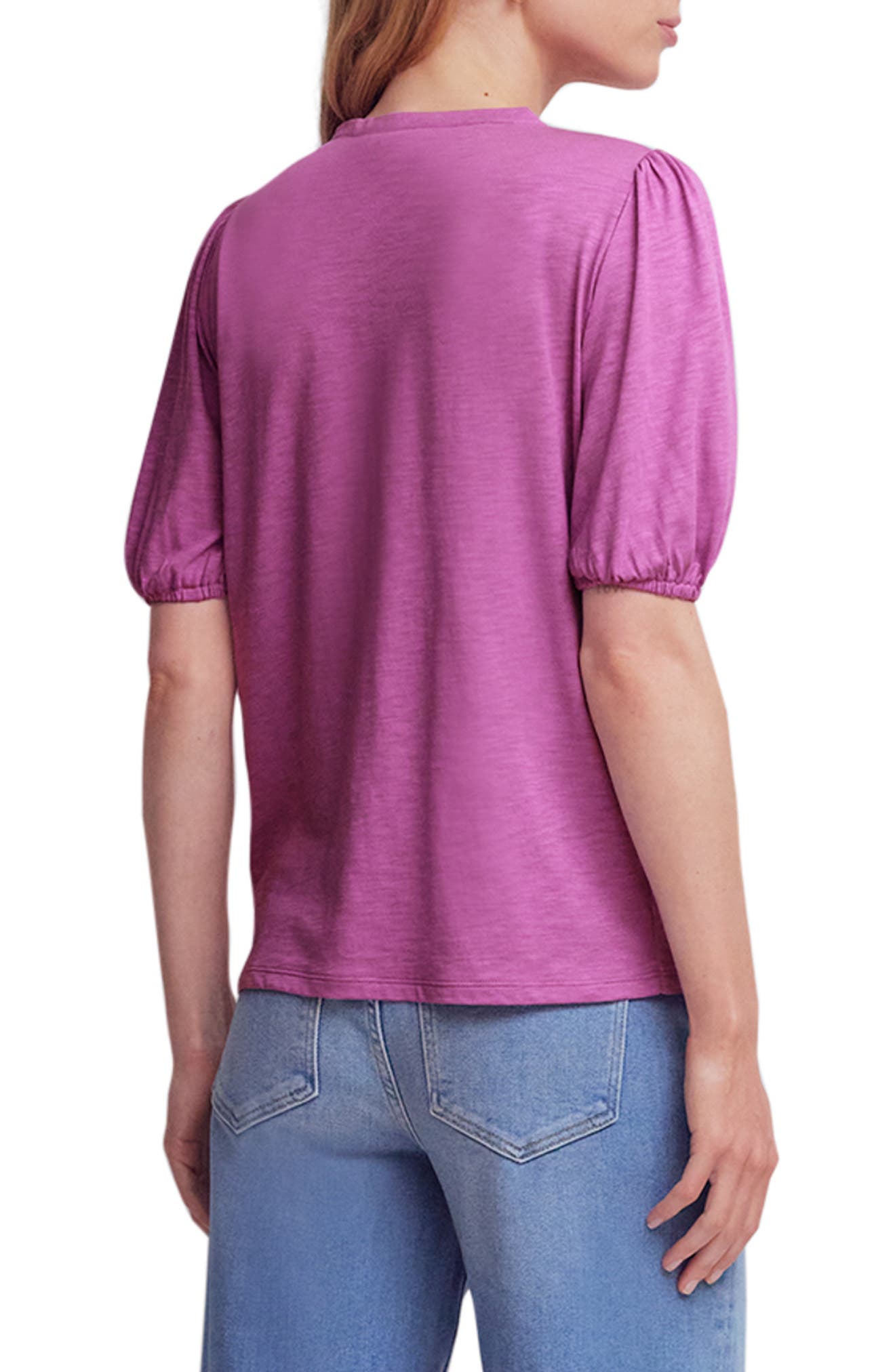 Mya Smocked Short Sleeve Button-Up Shirt - image 2