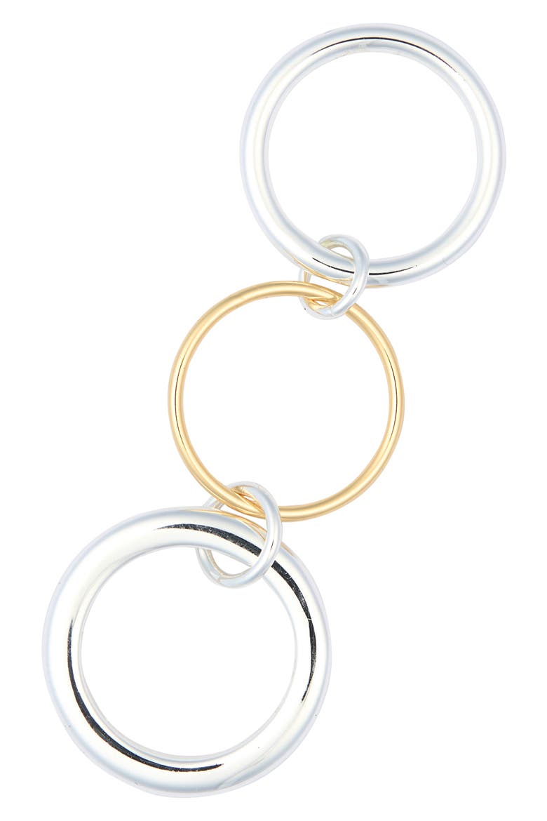 Demi Fine Interlocked Band Ring, Alternate, color, SILVER- GOLD