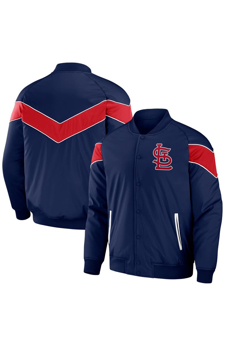 Darius Rucker Collection by Fanatics Men's Darius Rucker Collection by Fanatics Navy St. Louis Cardinals Baseball Raglan Full-Snap Jacket, Main, color, Navy