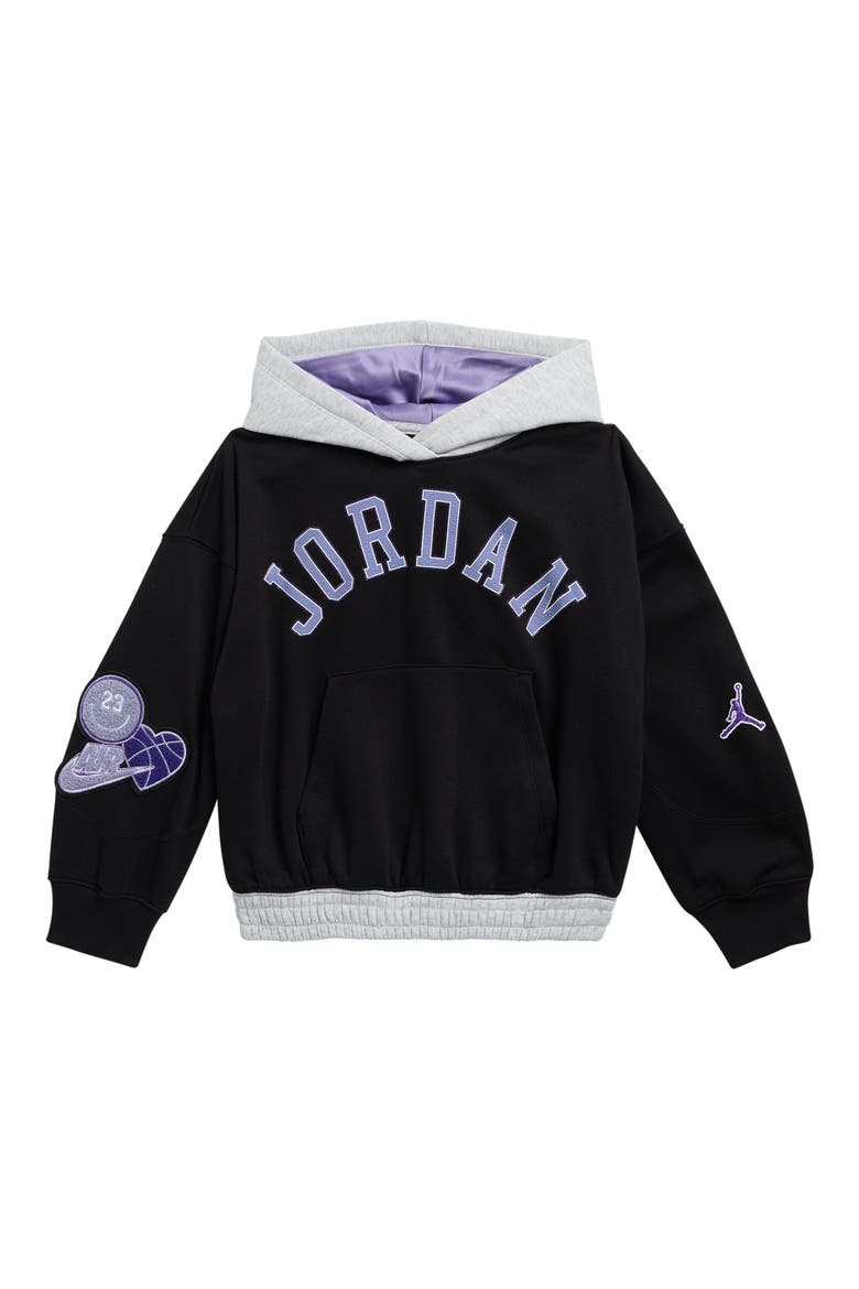 Kids' Bling Hoodie, Main, color, BLACK