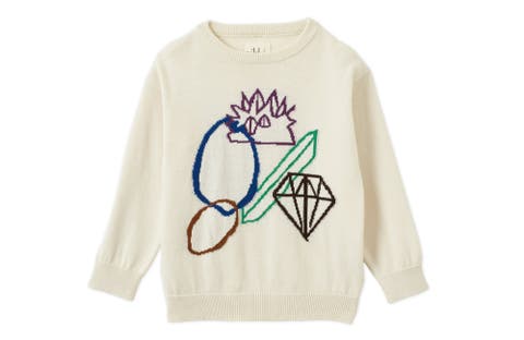 Organic Cotton Intarsia-Knit Pullover