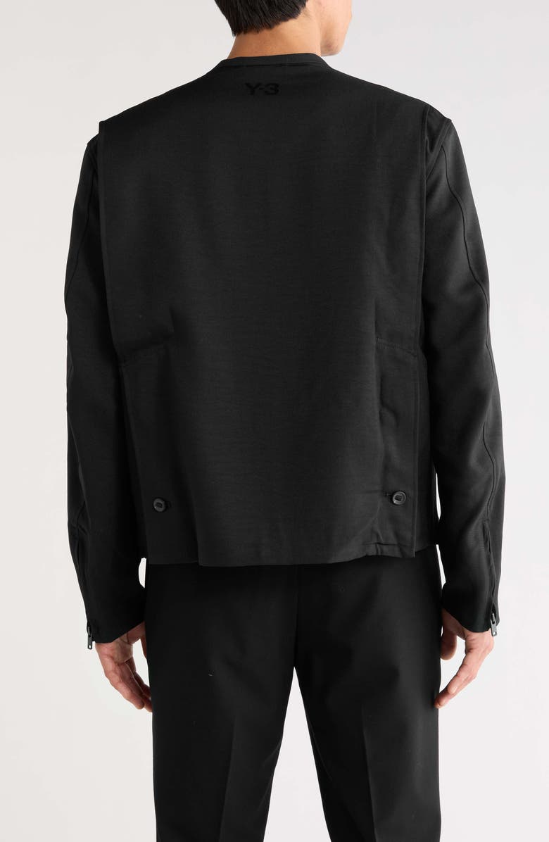 Y-3 Uniform Adaptive Twill Top, Alternate, color, Black