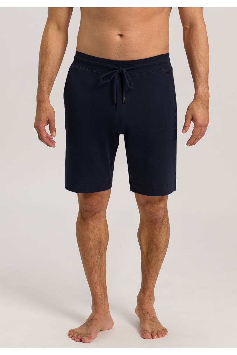 Living Cotton Drawstring Shorts, Alternate, color, Black Iris