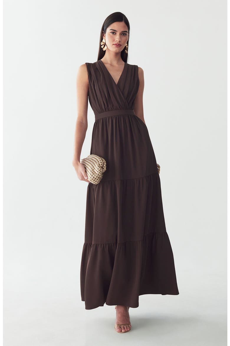 Grennan Maxi Dress, Main, color, Chocolate