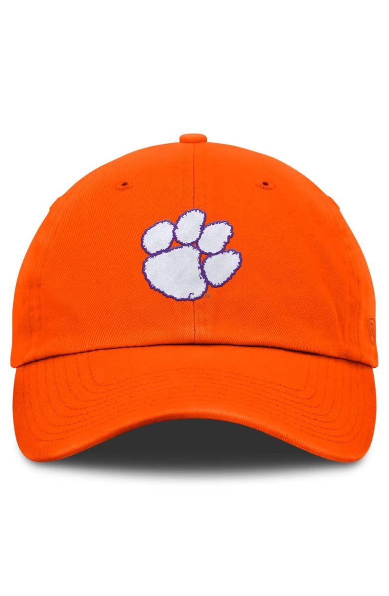 TOP OF THE WORLD Men's Top of the World Orange Clemson Tigers Team Logo Washed Adjustable Hat, Alternate, color, Orange
