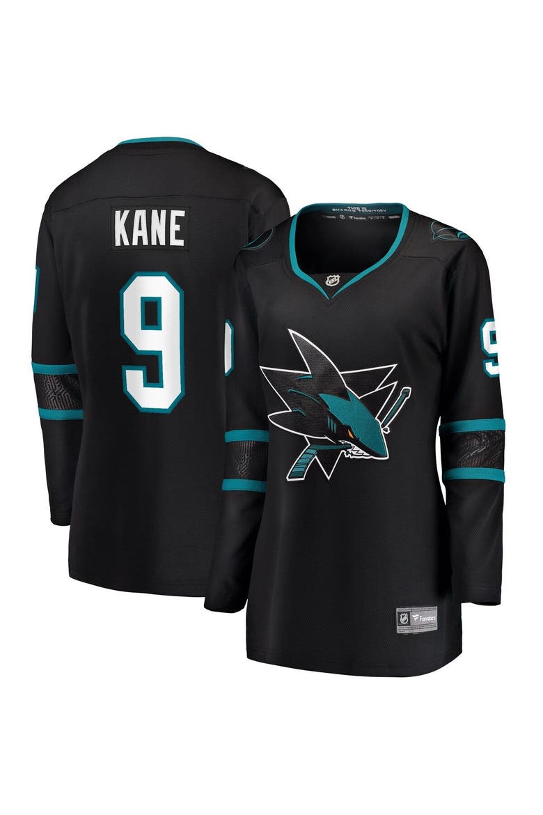Women's Fanatics Branded Evander Kane Black San Jose Sharks Alternate Premier Breakaway Jersey, Main, color, Black