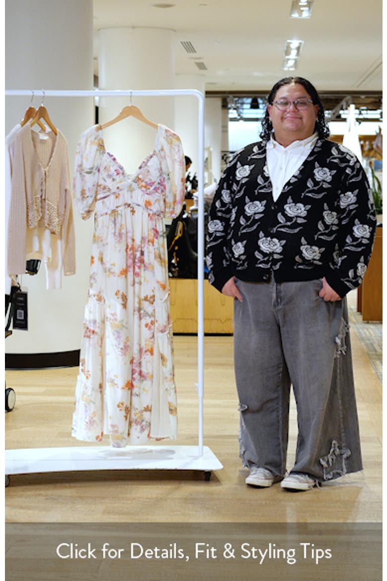 Madison Ruffle Puff Sleeve Maxi Dress video