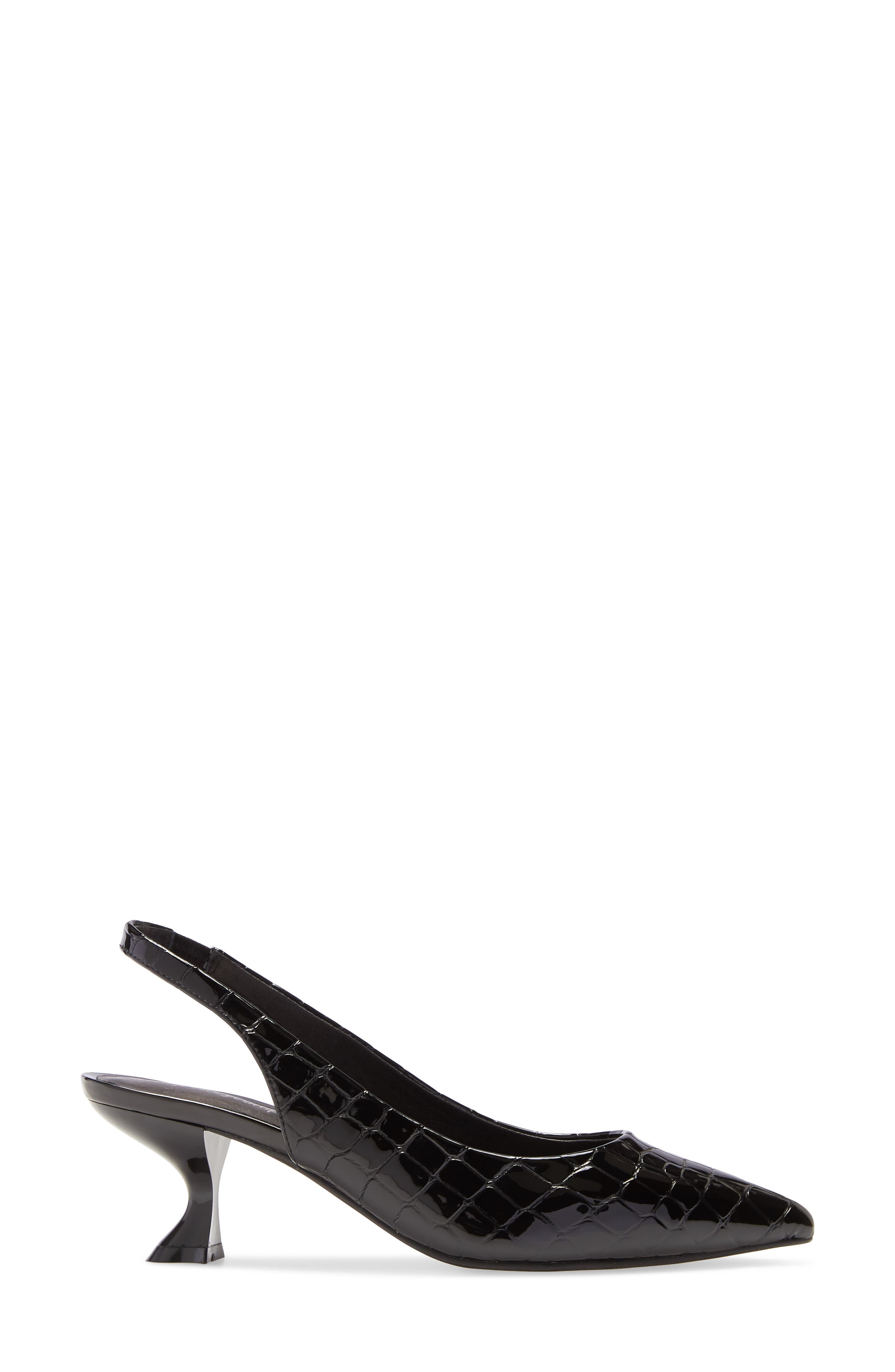 Talisman Slingback Pump, Alternate, color, BLACK CROCO PATENT