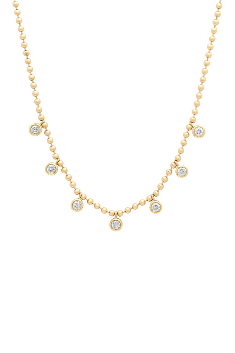 18K Gold Diamond Necklace, Main, color, 18K YELLOW GOLD