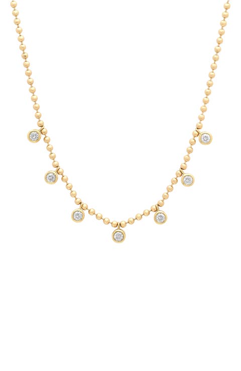 18K Gold Diamond Necklace