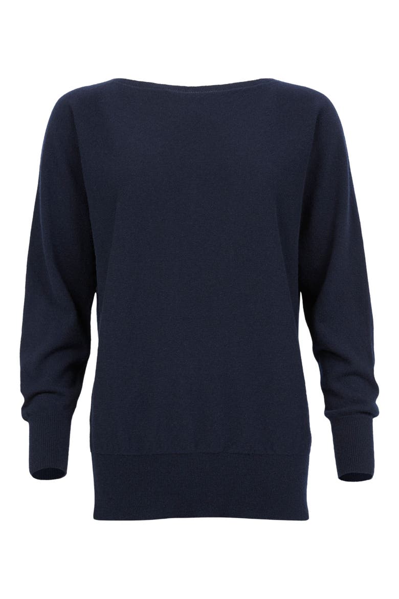 Geelong Slash Neck Sweater, Alternate, color, DARK NAVY