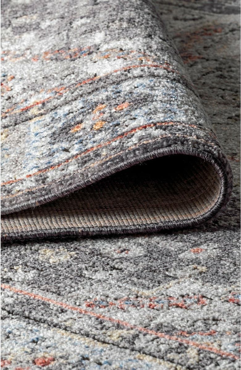 JONATHAN Y Kesan Vintage Medallion Area Rug, Alternate, color, Charcoal Gray/Ivory