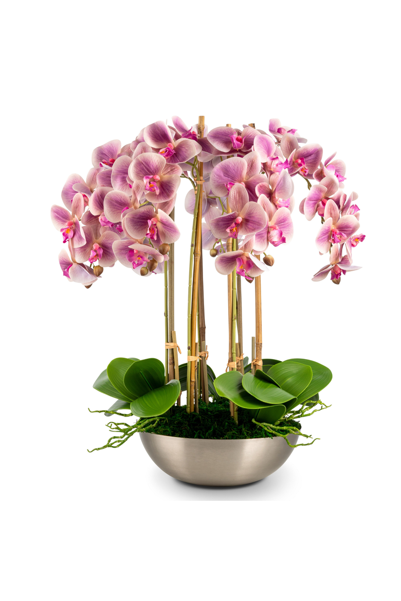 Abrienne RealTouch Orchid Arrangement, Main, color, Periwinkle