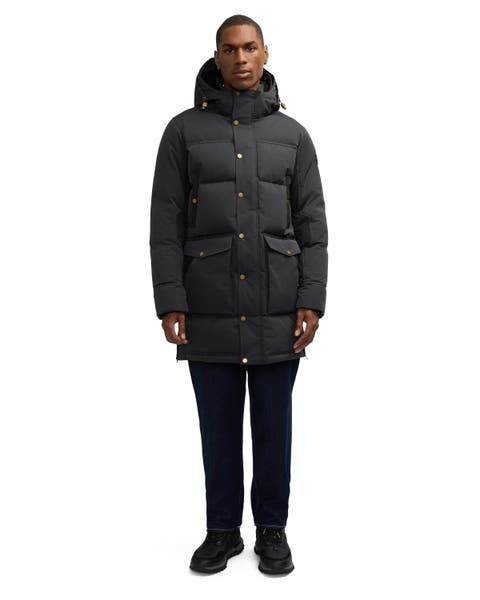 Men's Prescott Long Length Parka with Detachable Faux Shearling Lined Hood