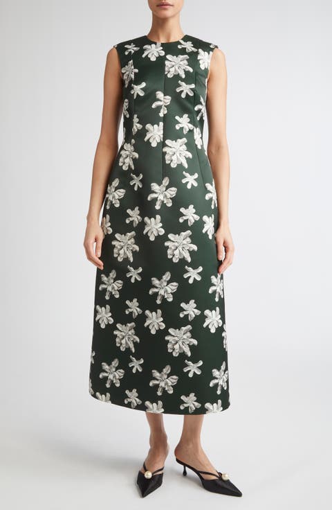 Rumi Genzianella Fit & Flare Midi Dress