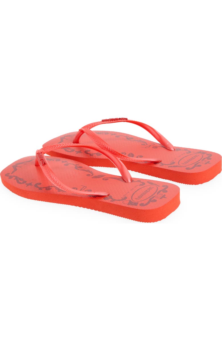 Havaianas x Devil Wears Prada Flip Flop, Alternate, color, Frevo Red