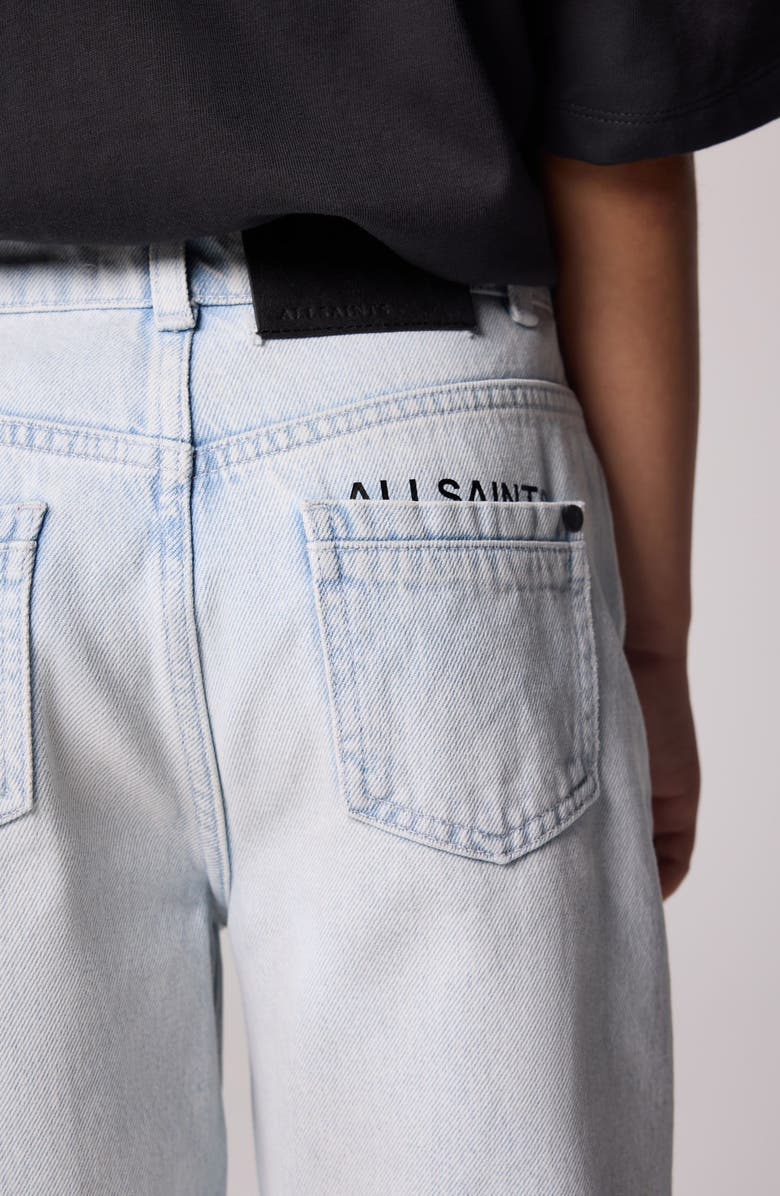 smALLSAINTS by ALLSAINTS Kids' Longline Denim Shorts, Alternate, color, Blue